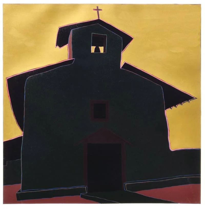Harold Joe Waldrum Ocaso del sol en estio - 1987 linocut, edition of 71