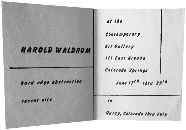 Harold Waldrum  - Hard Edge Abstractions