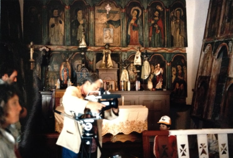 Inside the church