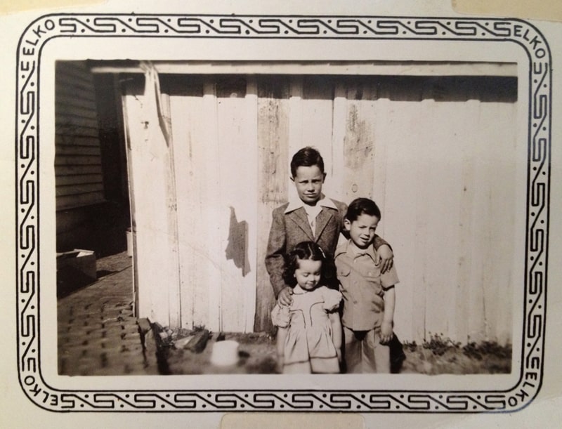 Harold Joe Waldrum, Whitt Waldrum, and little Linda Waldrum