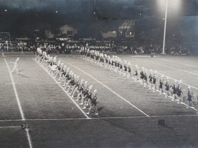 Lakin High School Marching Band in motion