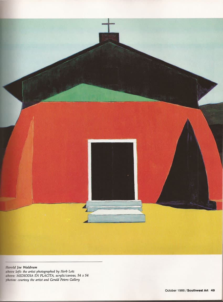 Southwest Art - 1985 article on Harold Joe Waldrum, page 2
