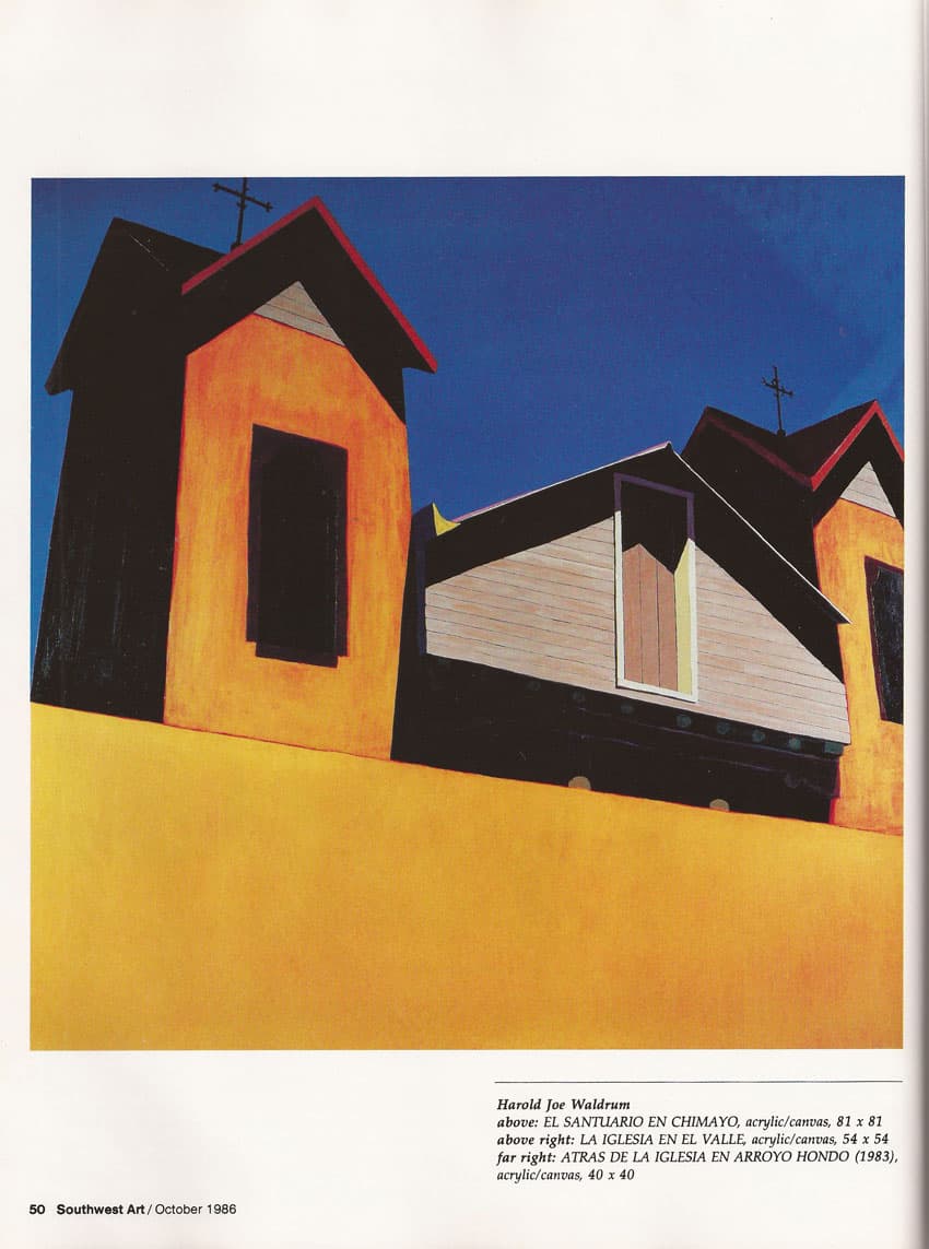 Southwest Art - 1985 article on Harold Joe Waldrum, page 3