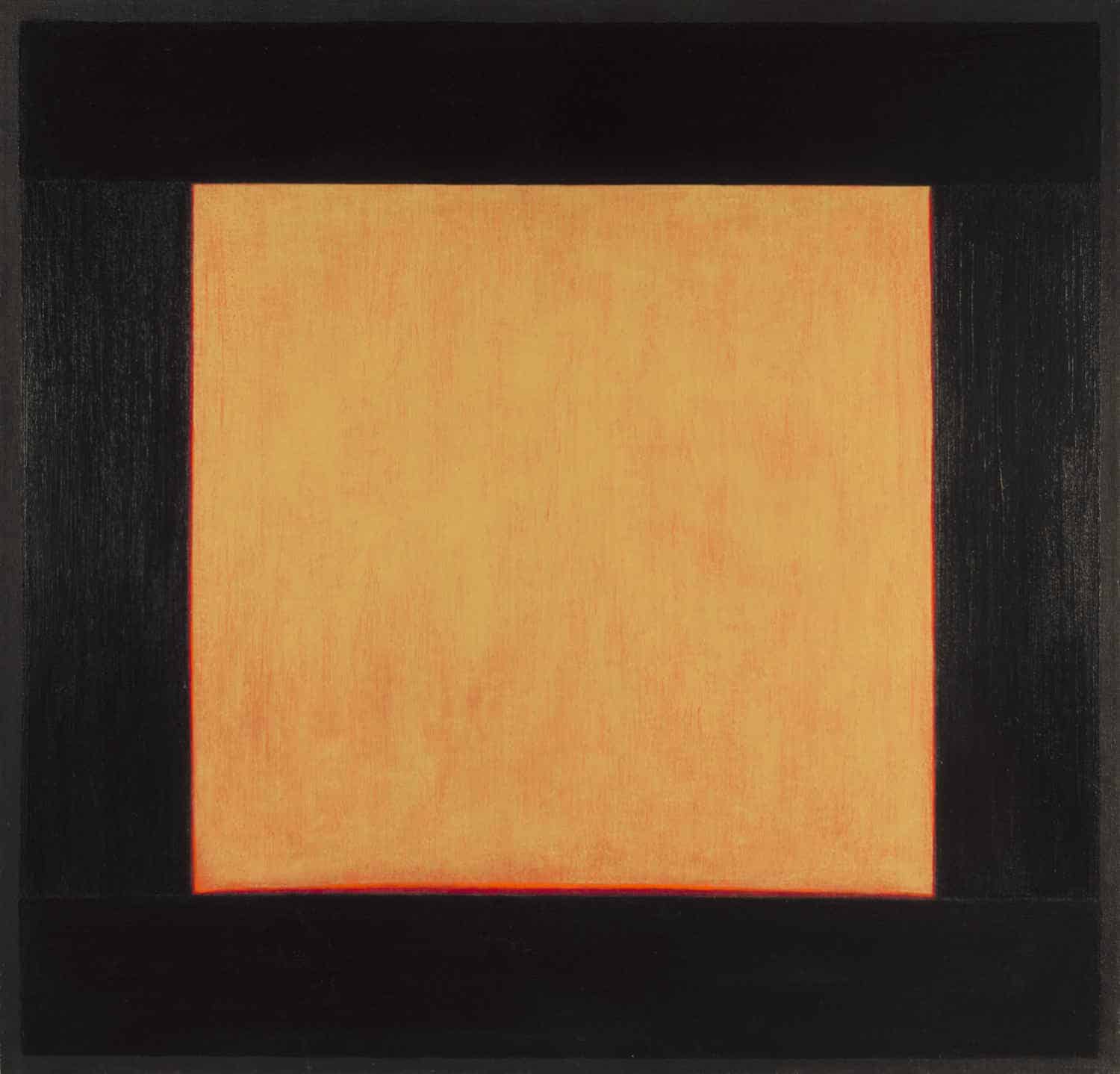 Estio, 48x50" acrylic on linen, 1979 - window painting by Harold Joe Waldrum