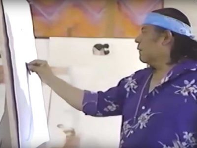 Still from the Heese / Waldrum Studios video on artist R.C. Gorman