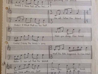 Hansel & Gretel - handwritten music by Harold Joe Waldrum
