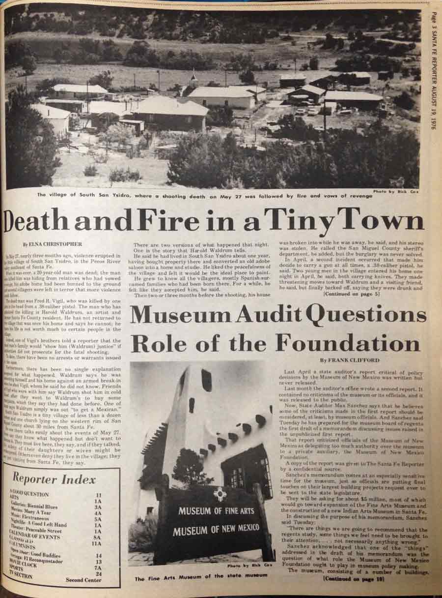 death and fire in a tiny town