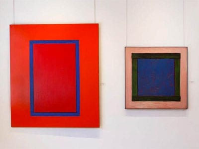Harold Joe Waldrum windows at Gerald Peters Gallery 2016